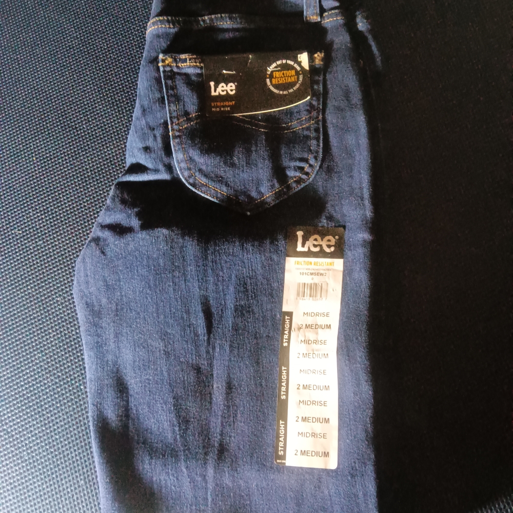 Lee straight mid rise jeans